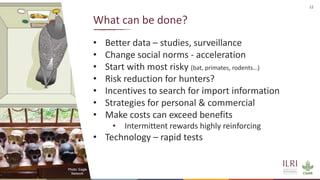 Averting future pandemics: Legal and illegal trade in animals, meat and wildmeat