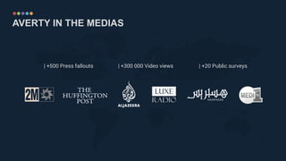 AVERTY IN THE MEDIAS
| +500 Press fallouts | +300 000 Video views | +20 Public surveys
 