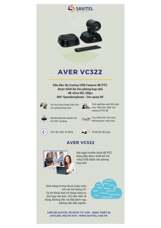 AVer VC322 Camera USB 4K