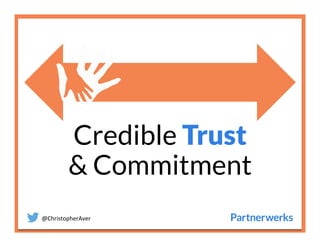 @ChristopherAver	
  
Credible Trust
& Commitment
 