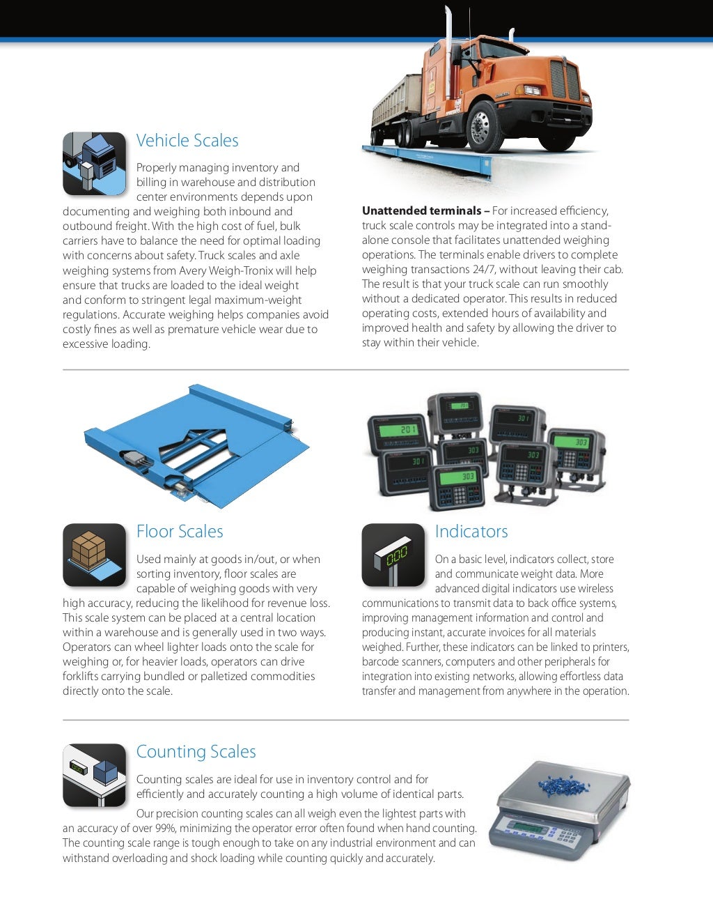 Avery WeighTronix Warehouse Scales Brochure