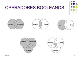 OPERADORES BOOLEANOS 