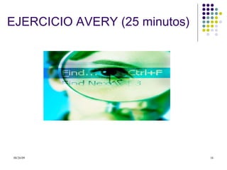 EJERCICIO AVERY (25 minutos) 