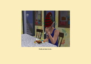 Finally sat down to eat...
 