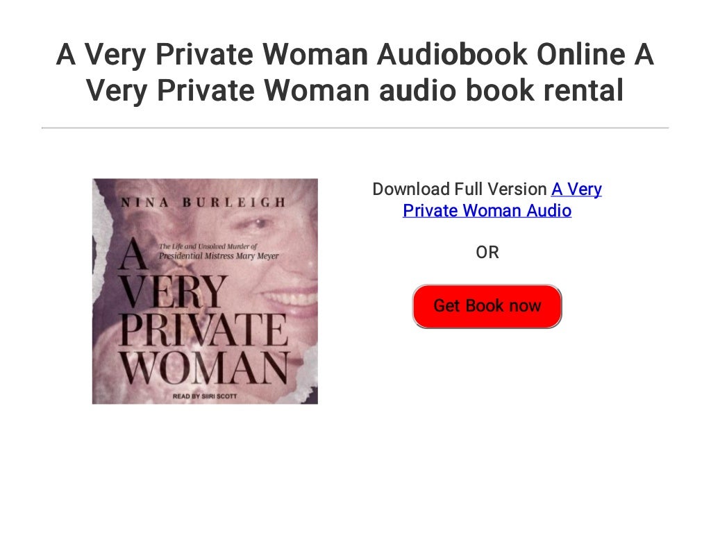 A Very Private Woman Audiobook Online A Very Private Woman audio book…