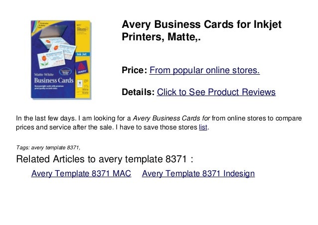 avery template 8371