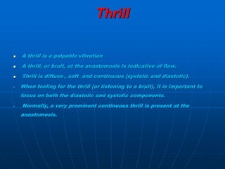 Av fistula examination dr tarek aleraky | PPTX