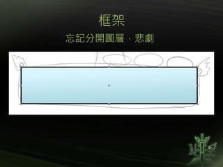 框架
忘記分開圖層，悲劇
 