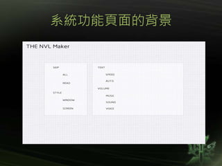 系統功能頁面的背景
 