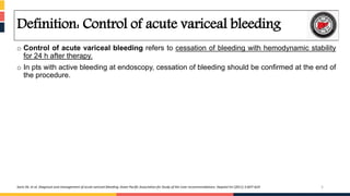 Acute Variceal Hemorrhage | PPTX