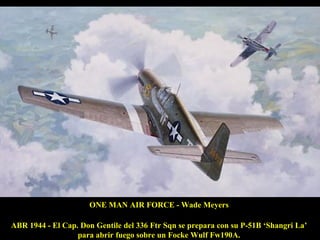 Col Don Blakeslee USAAF 4th Fighter Group Print P-51D Mustang par G. Marie 