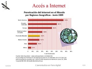 Aquesta presentació tracta de com podem fer us de les TI per augmentar la difusió de la Cultura Aeronàutica. 
