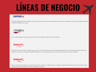 LÍNEAS DE NEGOCIO
 