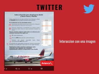 TWITTER
Interaccion con una imagen
 