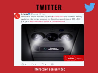 TWITTER
Interaccion con un video
 