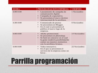 Parrilla programación

 
