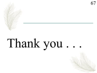 Thank you . . .
67
 