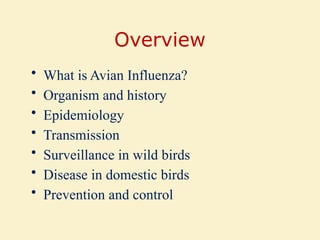 Avian Influenza and one health concerns.pptx