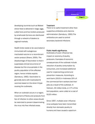 Avian influenza in herd health and production economics | PDF
