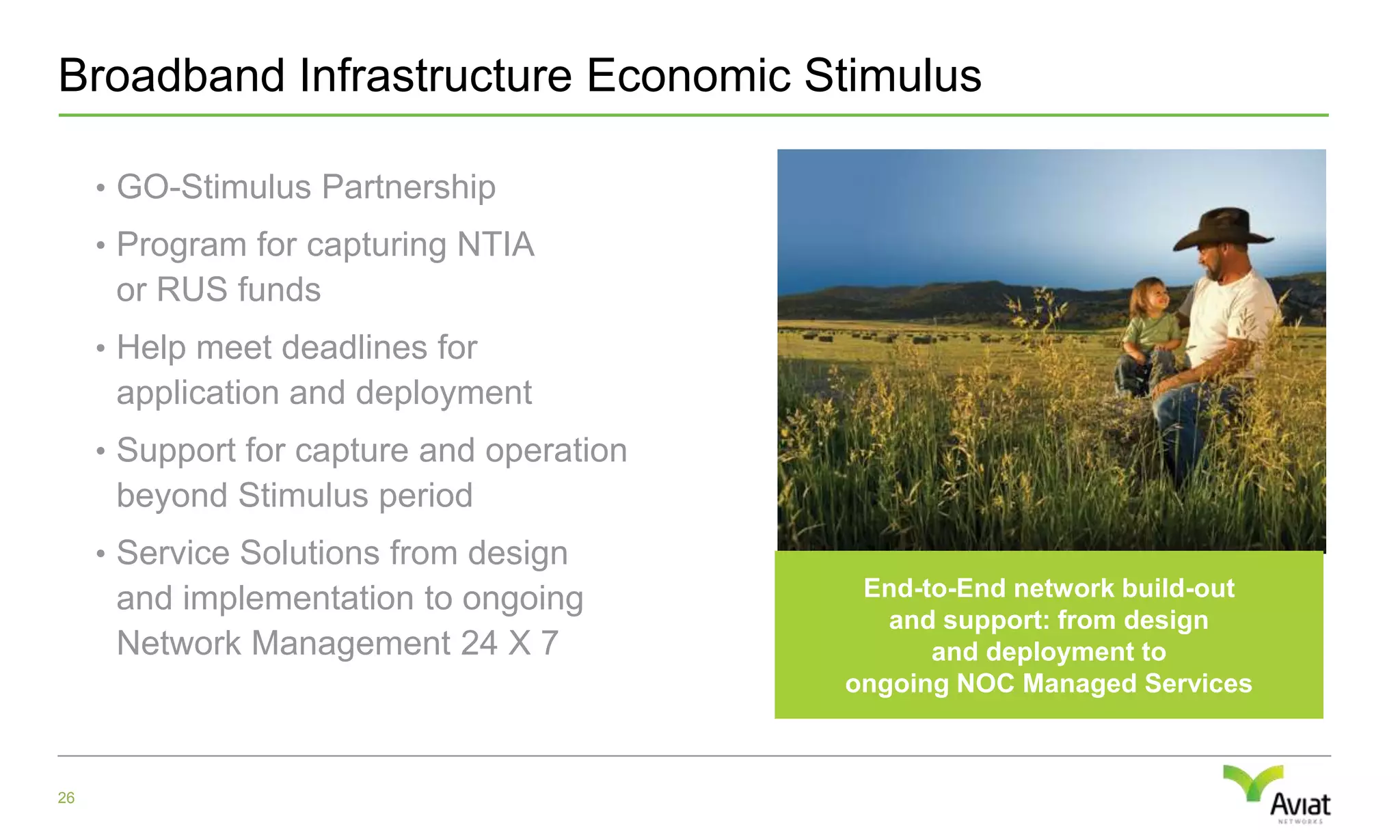 The Value of Aviat Managed Network ServicesBring Tier 1 Operator’s Experience 20-50% reduction in operating costsScalable - Pay-as-you-grow modelReduce time-to-market and time-to-revenue by 3-6 monthsSLAsare met - increased network reliability and performance Optimize OPEX-CAPEX solution costProvide Carrier-grade services to end users11OUR GOAL:  Address immediate cost-reduction and performance improvement targets 