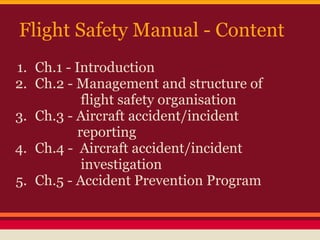Aviation safety management | PDF