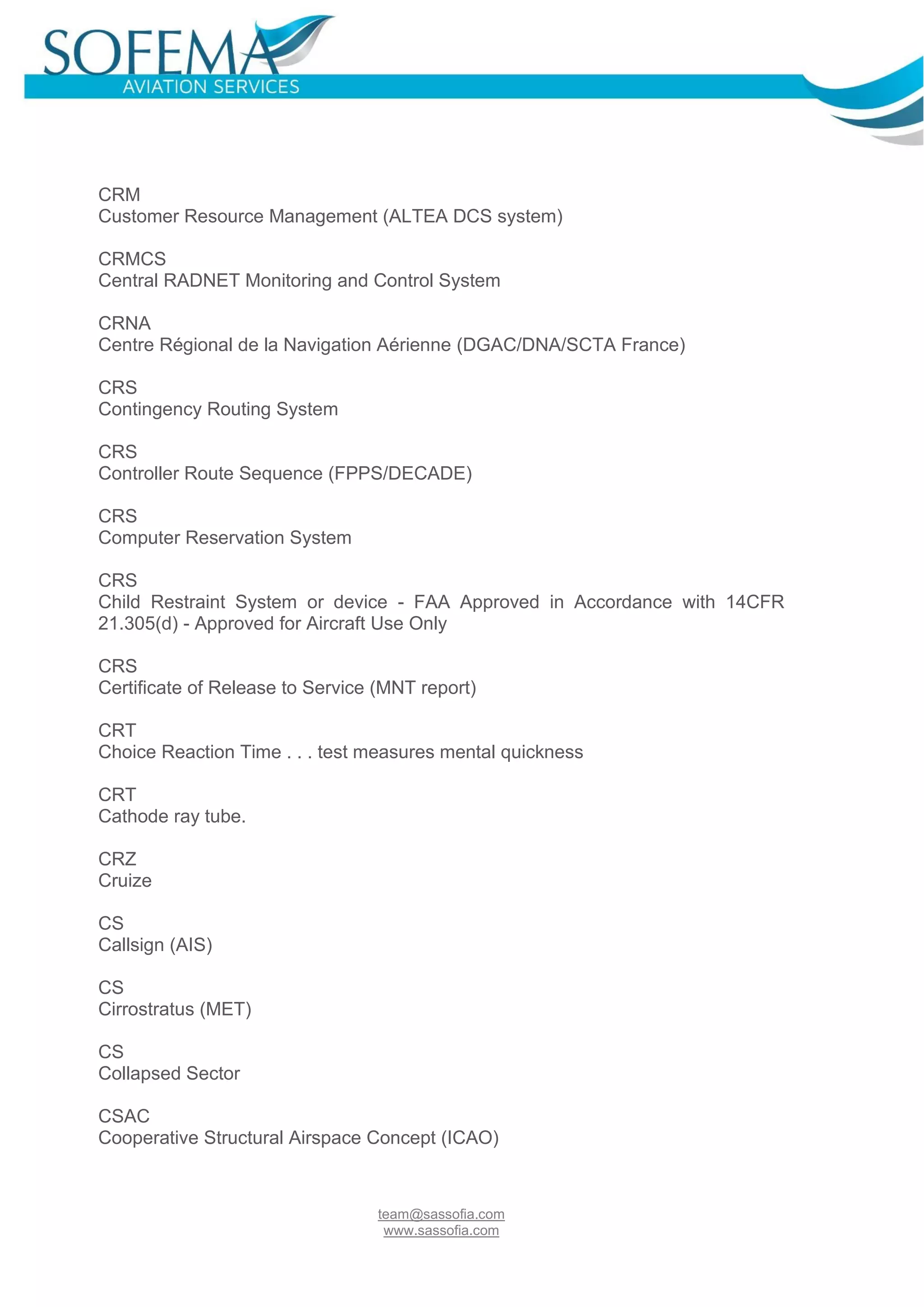 Aviation-Abbreviations | PDF