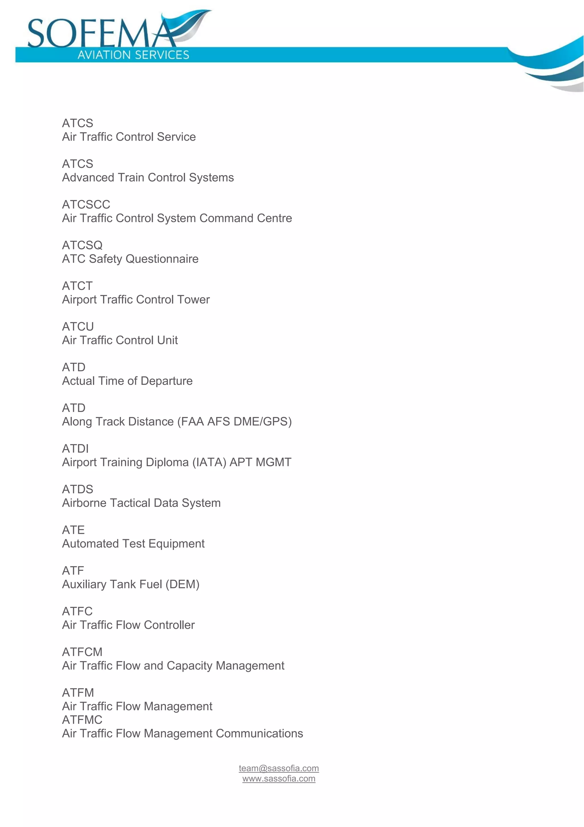 Aviation-Abbreviations | PDF