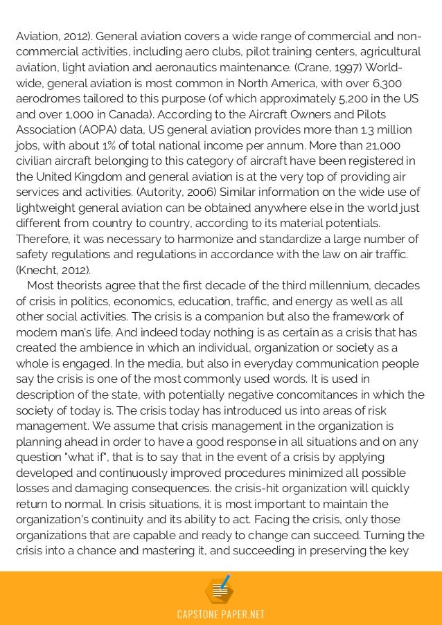 Capstone project aviation image