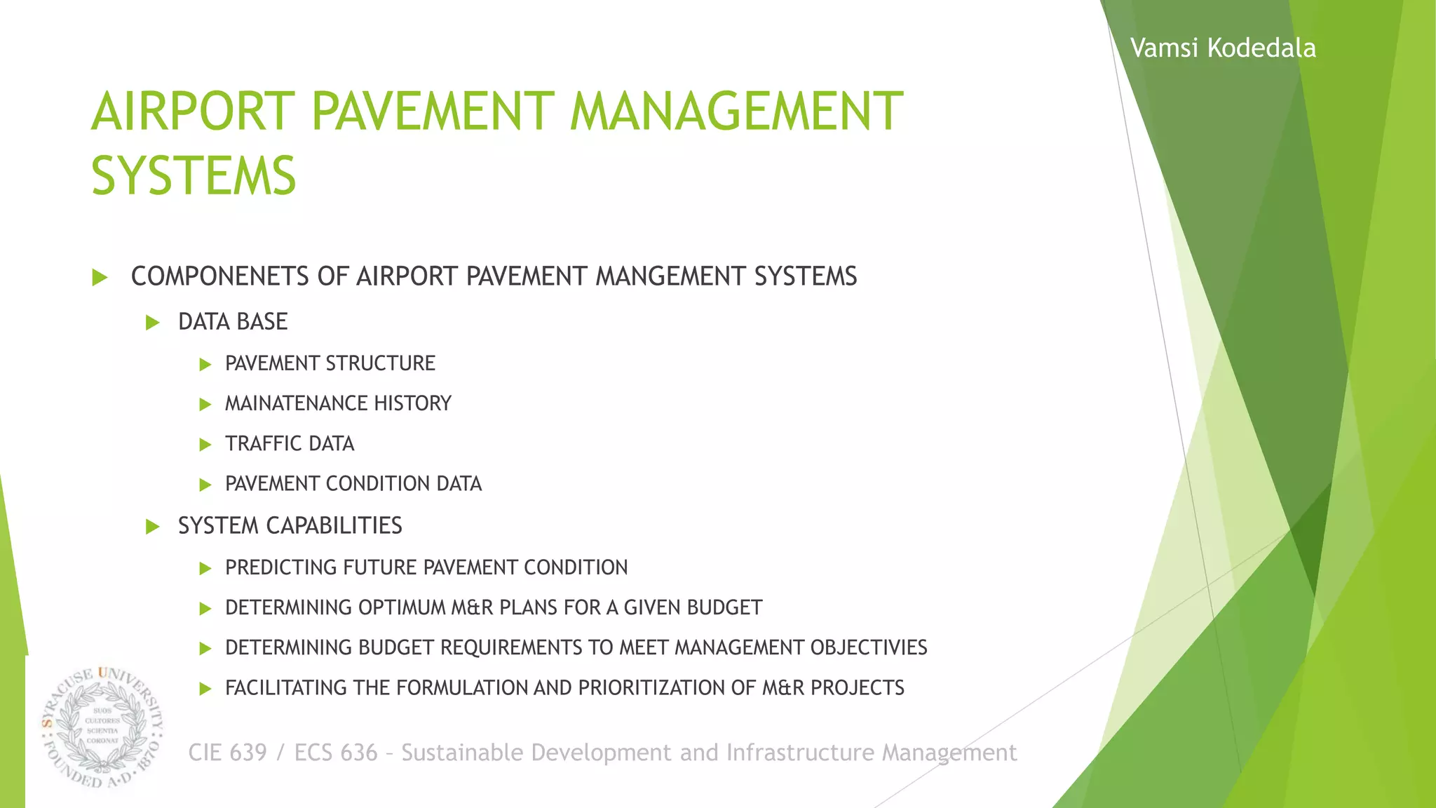 Aviation - Infrastructure management | PDF