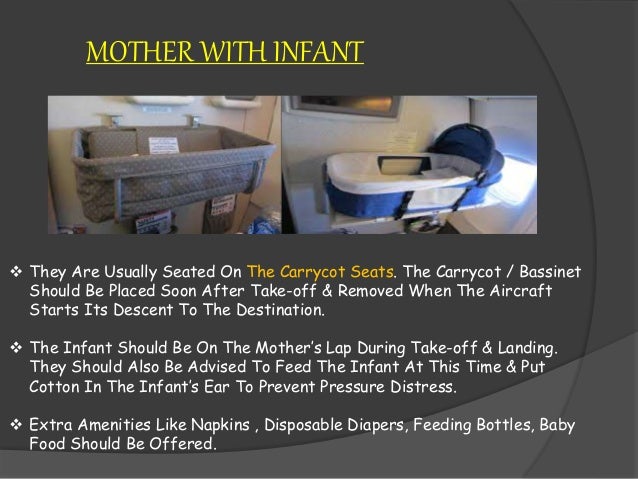carrycot on plane
