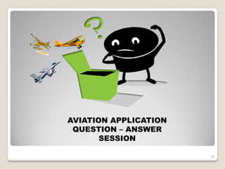 AVIATION APPLICATION
 QUESTION – ANSWER
       SESSION

                       59
 