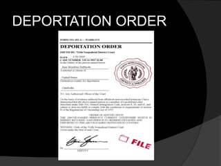DEPORTATION ORDER
 