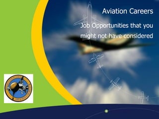 Aviation Careers Job Opportunities that you  might not have considered 