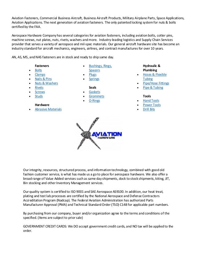 Aviation Fasteners