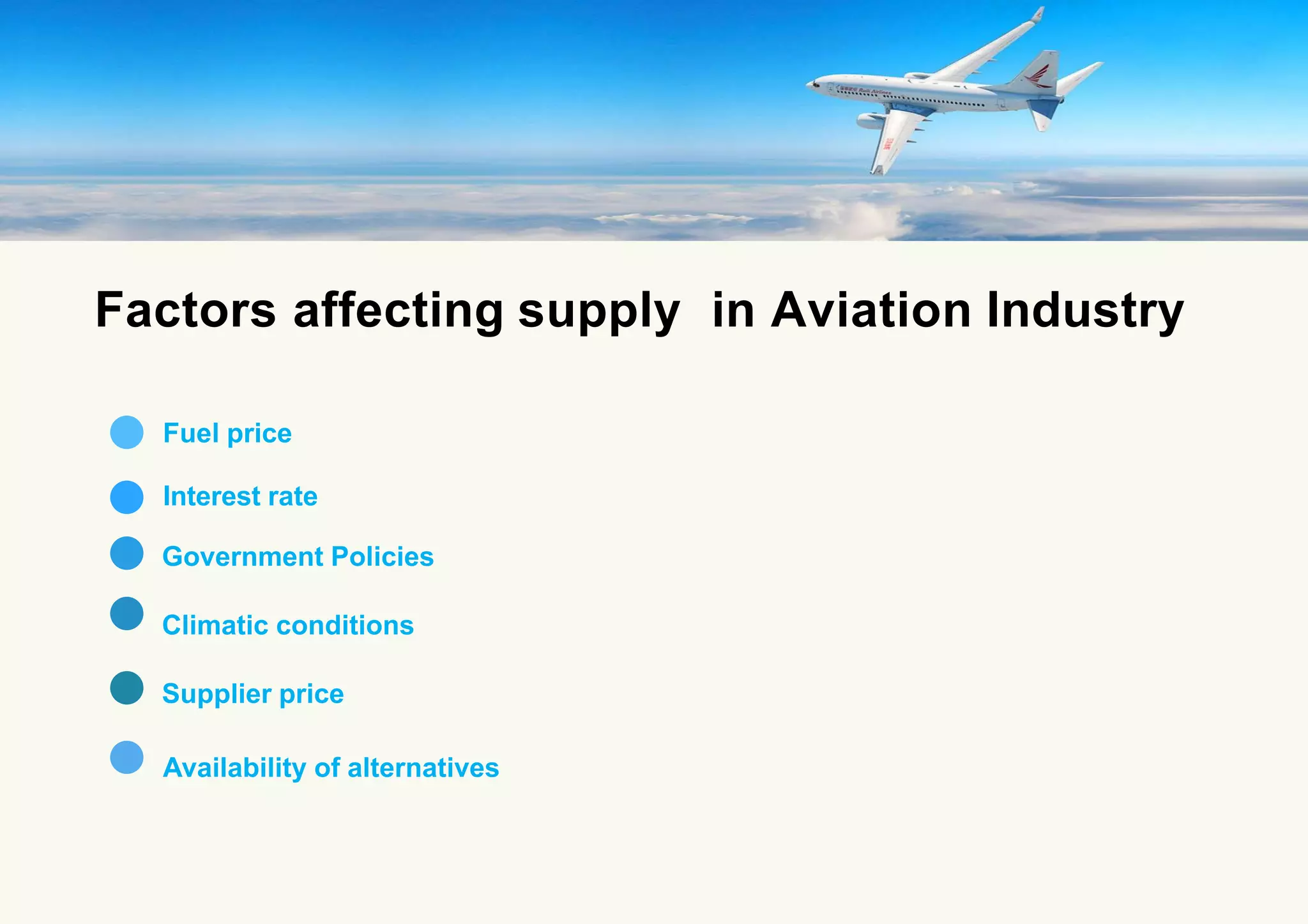 Aviation industry- supply and demand factors | PPTX
