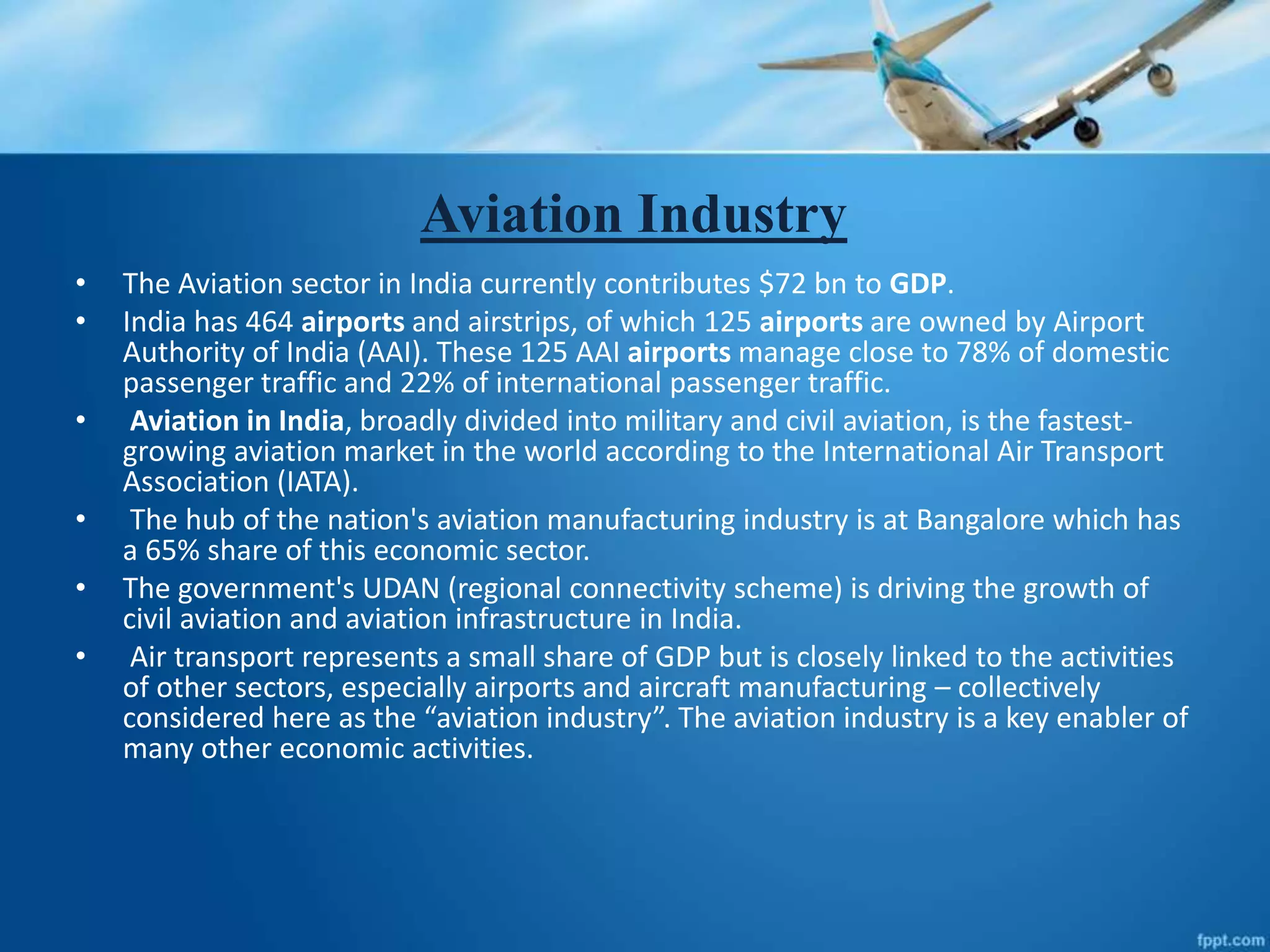 Aviation in india | PPTX