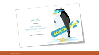 Jar Ops Aviation Legislation JAR OPS.pptx