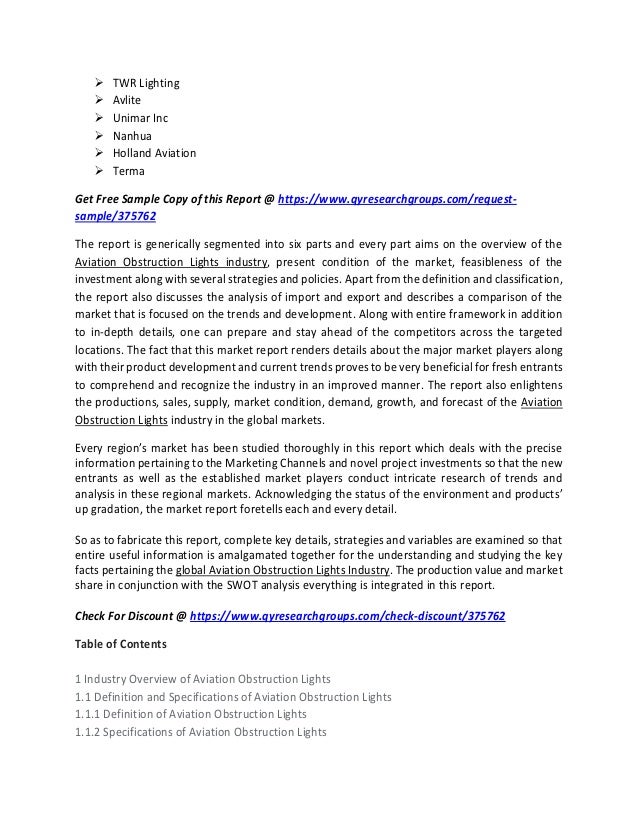 aviation obstruction lights market size share analysis industry de