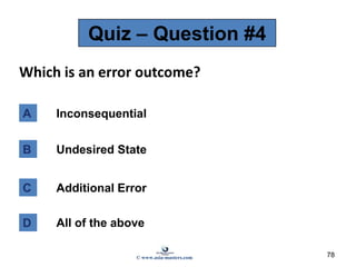 Inconsequental Error Aviation Preparatory Operations Management | PPTX