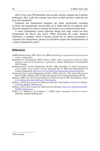Aviation risk and safety management methods and applications in ...