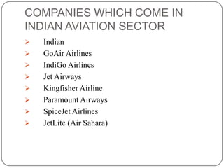 Aviation sector