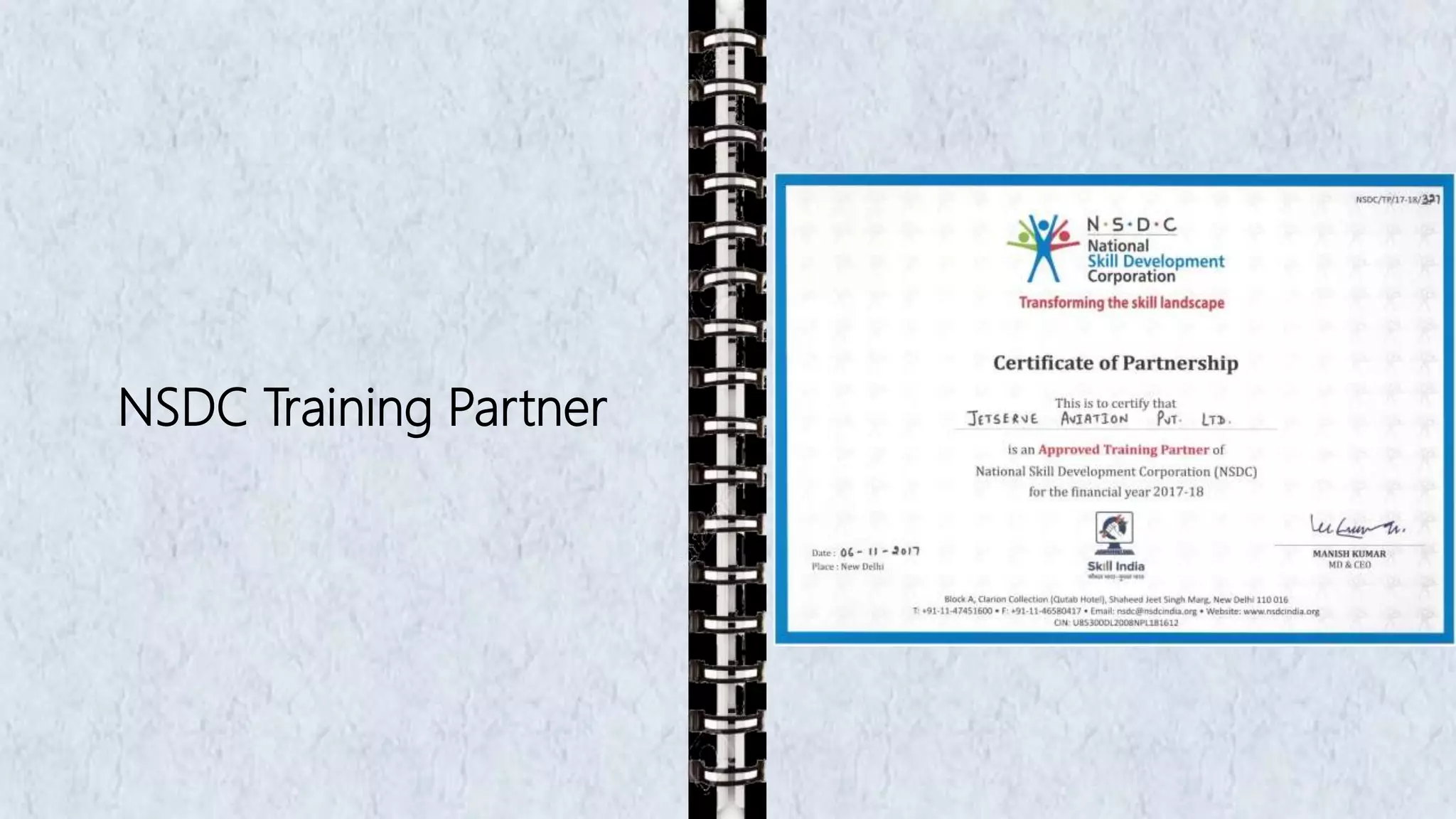 NSDC Training Partner
 