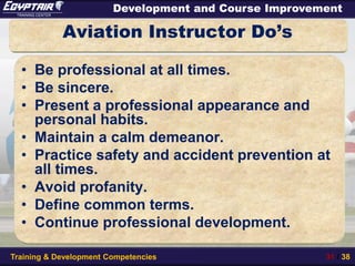 Aviation training and development competencies | PDF