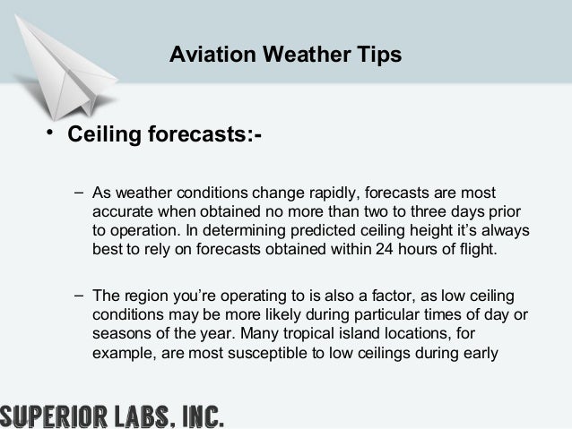 Aviation Weather Tips