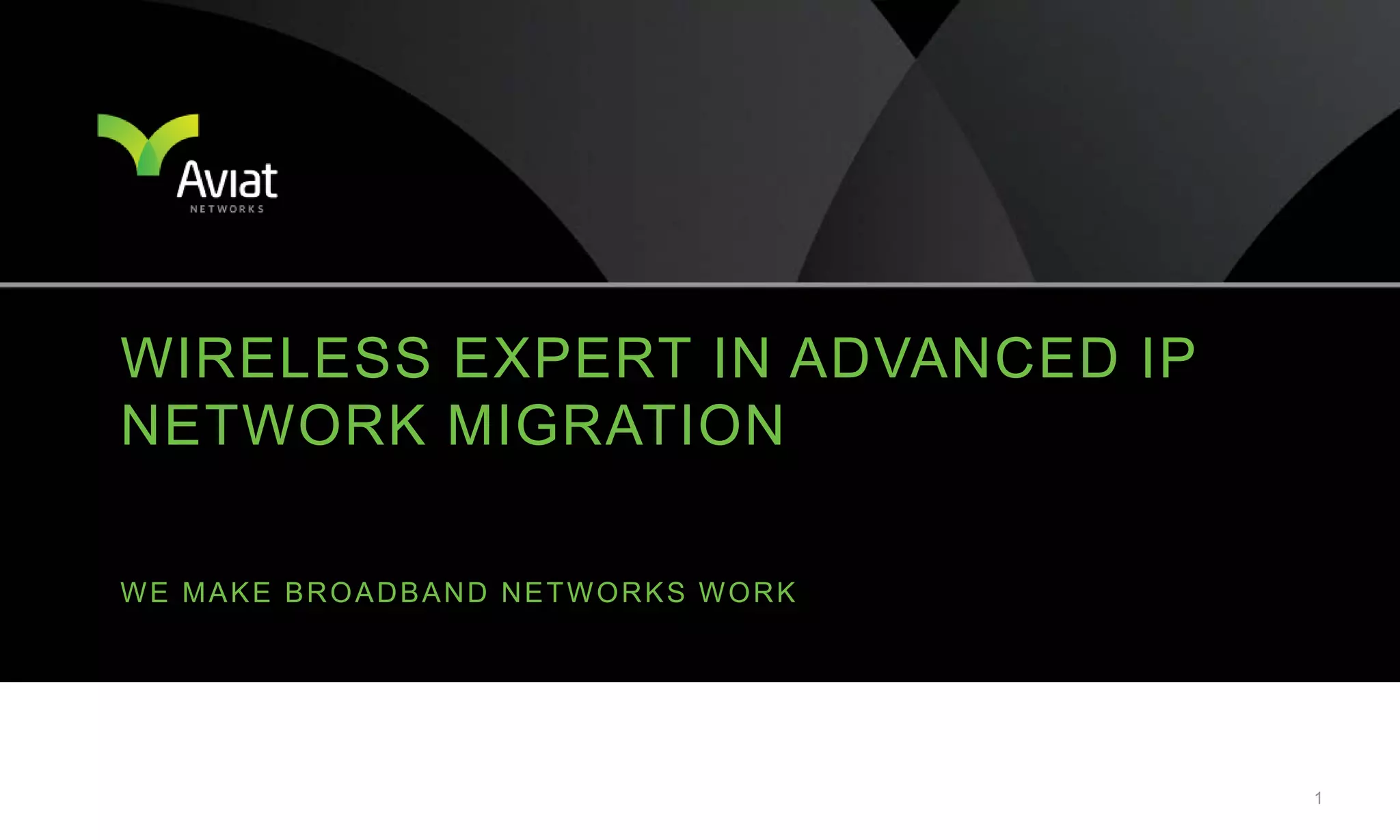 Aviat Networks Corporate Presentation | PDF