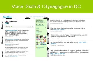 Voice: Sixth & I Synagogue in DC
 