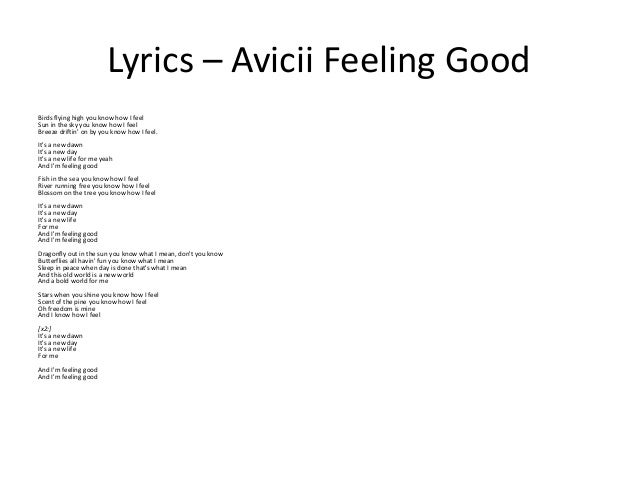 Avicii Feeling Good