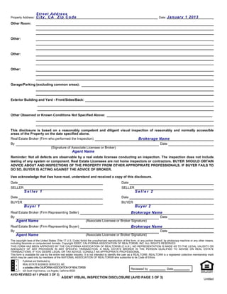 Avid agent visual inspection disclosure - 411 | PDF