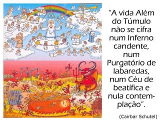 Vida no Mundo Espiritual:Vida no Mundo Espiritual:
trabalho, estudo, lazer etrabalho, estudo, lazer e
alimentaçãoalimentação
 