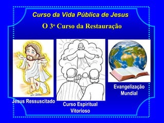 Curso da Vida Pública de JesusCurso da Vida Pública de Jesus
OO 33oo
Curso da RestauraçãoCurso da Restauração
Jesus Ressus...